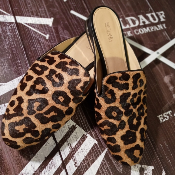 Michael Kors Shoes - Michael Kors Leopard Print Slides